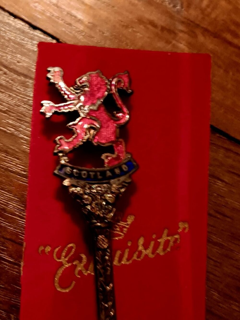 1960's Exquisite silver plate Scotland Lion Rampant souvenir spoon